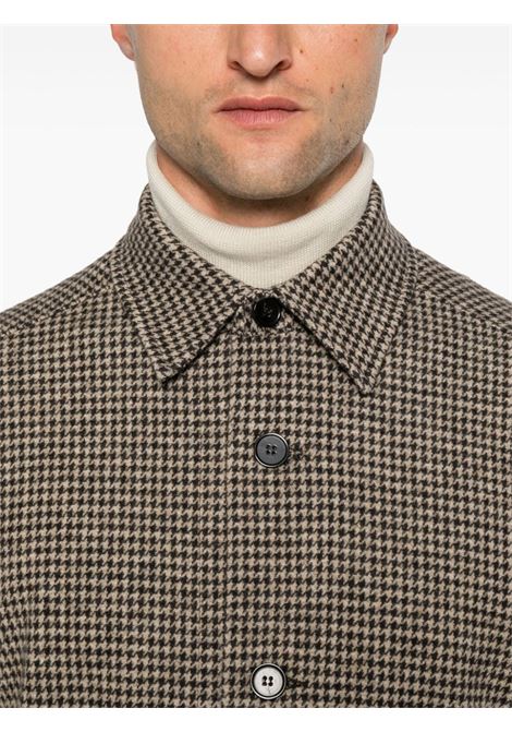 Beige and brown houndstooth jacket Harris wharf london - men HARRIS WHARF LONDON | C9320MRATRA02